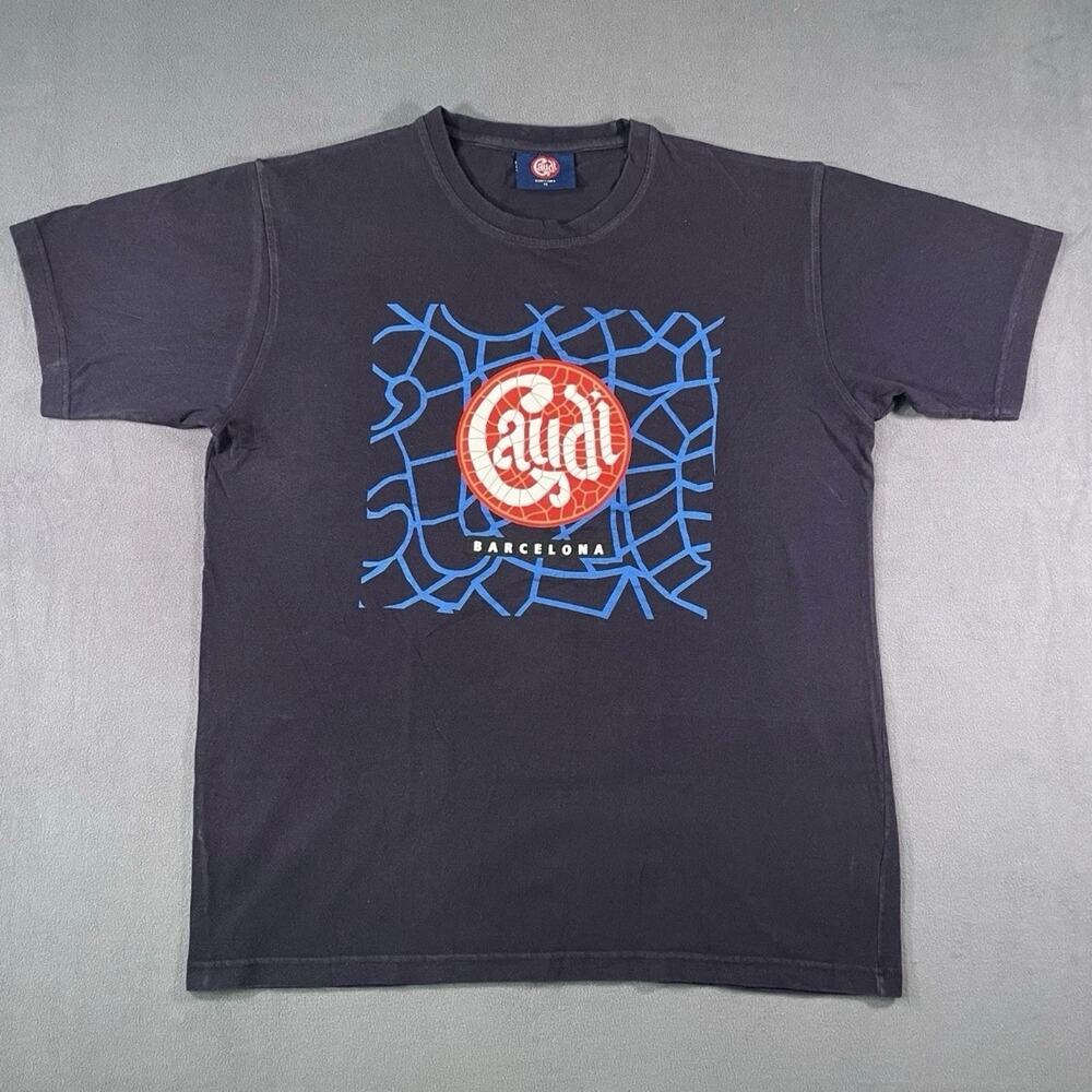 Custo Barcelona Graphic T Shirt Black Mens M Cotton Streetwear Casual Tee